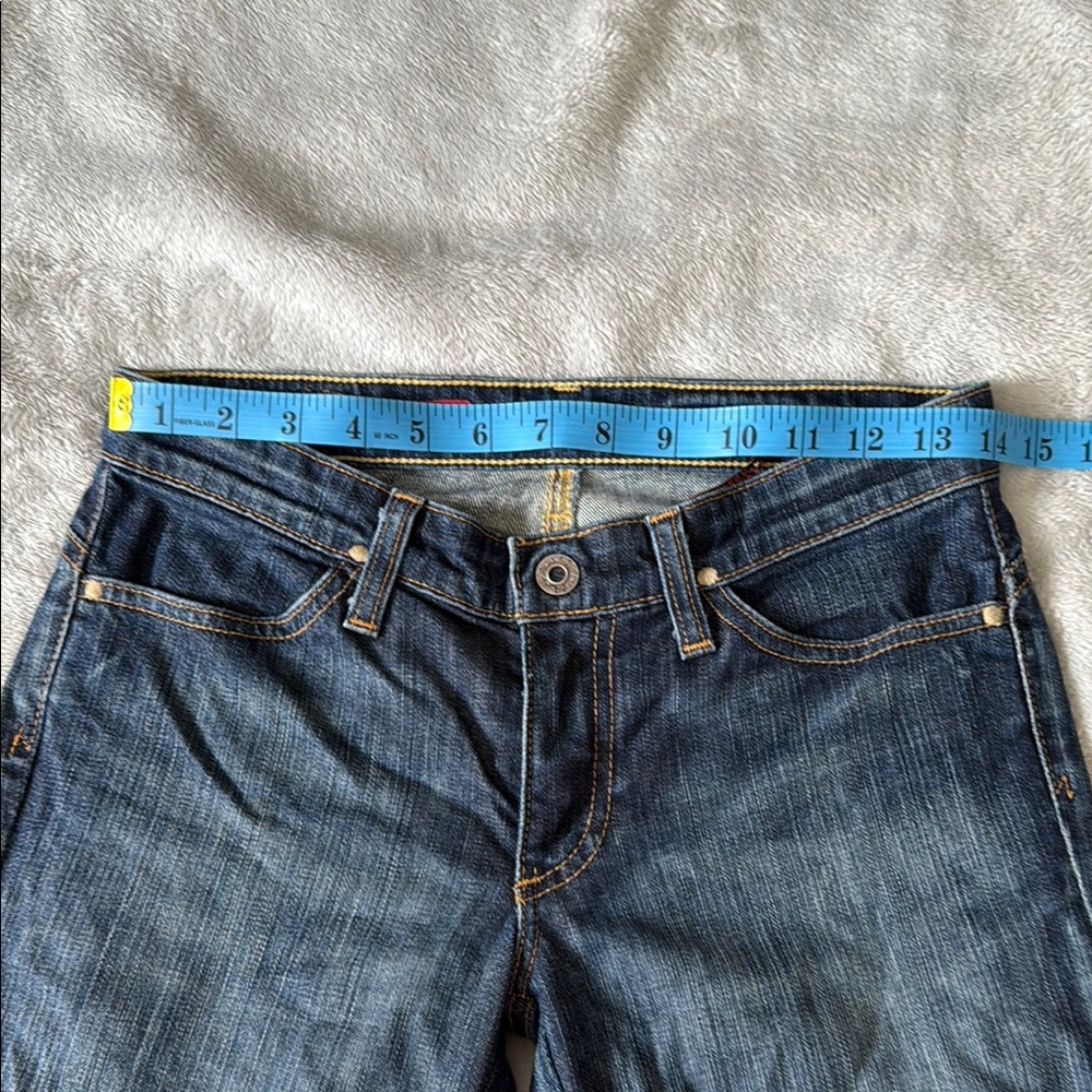 Ag Adriano Goldschmied Blue Ankle Cropped Jeans - Picture 5 of 6